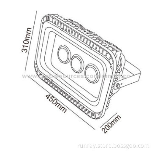 Hot-selling 180W LED Floodlight, Aluminum Housing, IP65, Chimei or Epistar Chip, 85-265V AC, 90lm/W